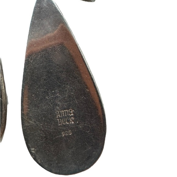 Anna Beck Sterling Silver Teardrop Dot Earrings - Picture 6 of 6